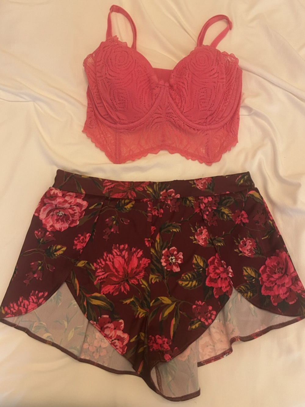 Adore Me Bra & Victorias Secret Shorts